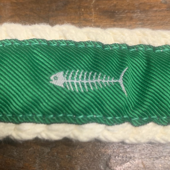 BNWOT POLO RALPH LAUREN SAILOR’S KNOT BELT WITH GREEN TUNA FISHING MOTIF - Picture 7 of 14